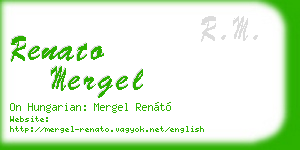 renato mergel business card